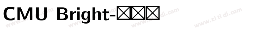 CMU Bright字体转换 CMU Bright字体转换
